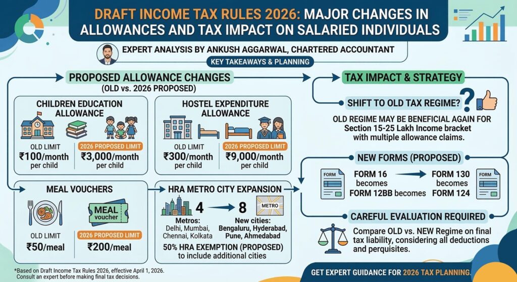 Draft Income Tax Rules 2026: Major Changes in Allowances and Tax Impact on Salaried Individuals